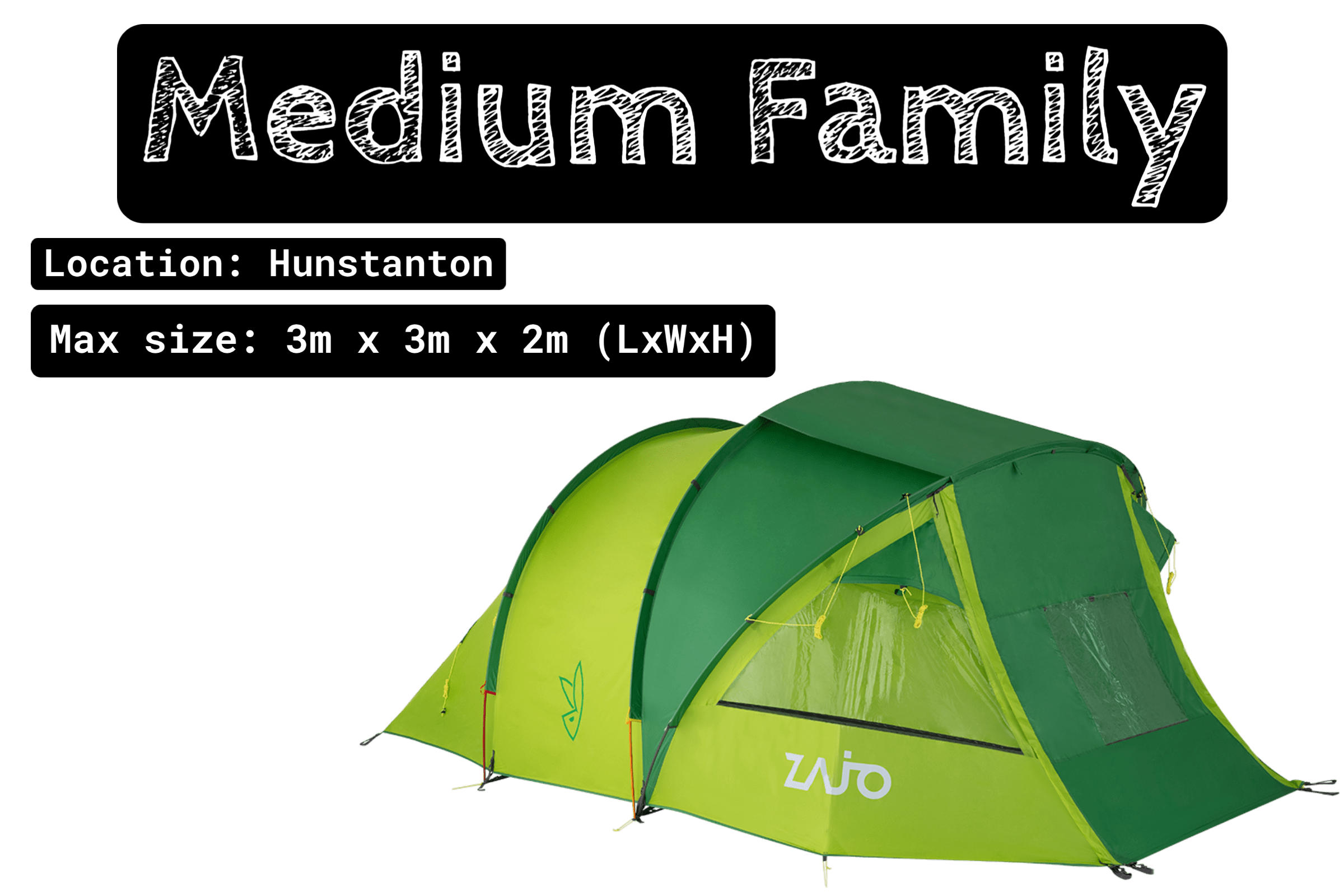 Medium size on sale tent
