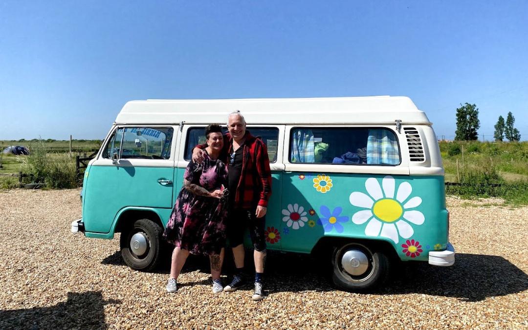 Hunstanton Camping Campervan Flowers