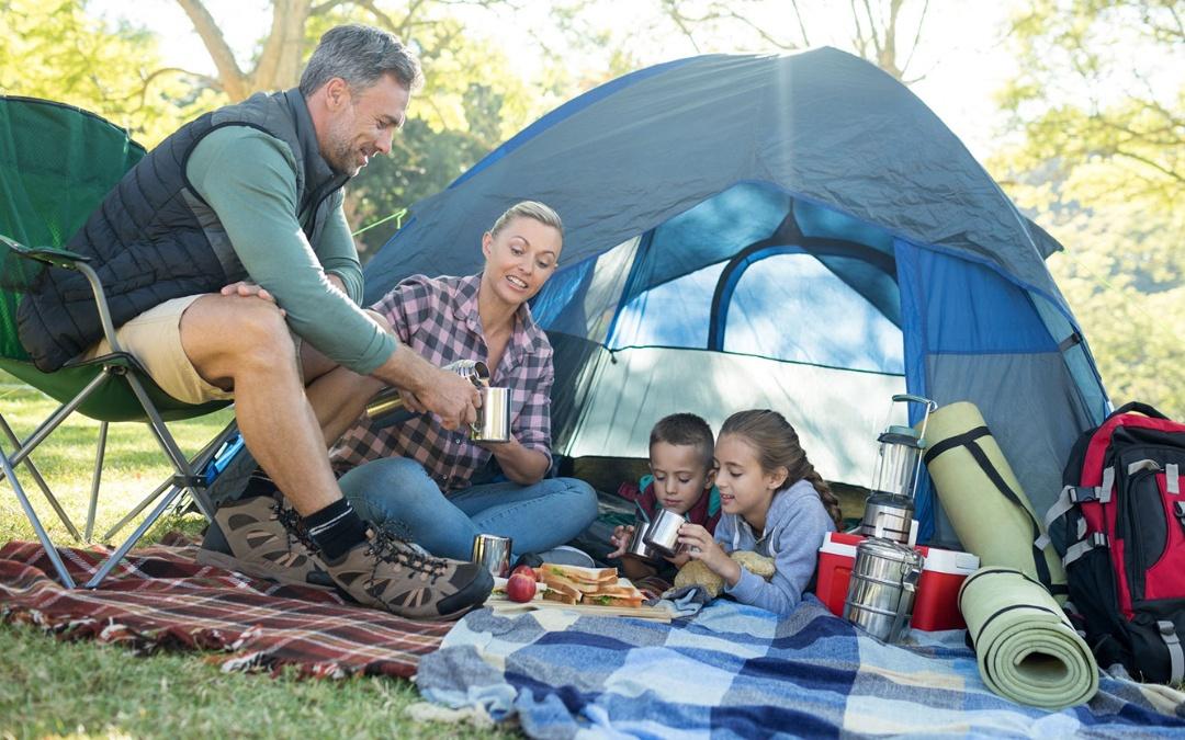 Hunstanton Camping & Glamping: Family camping pitch