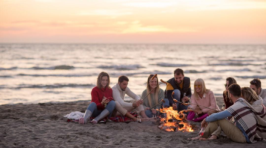 Student Camping, Heacham Beach