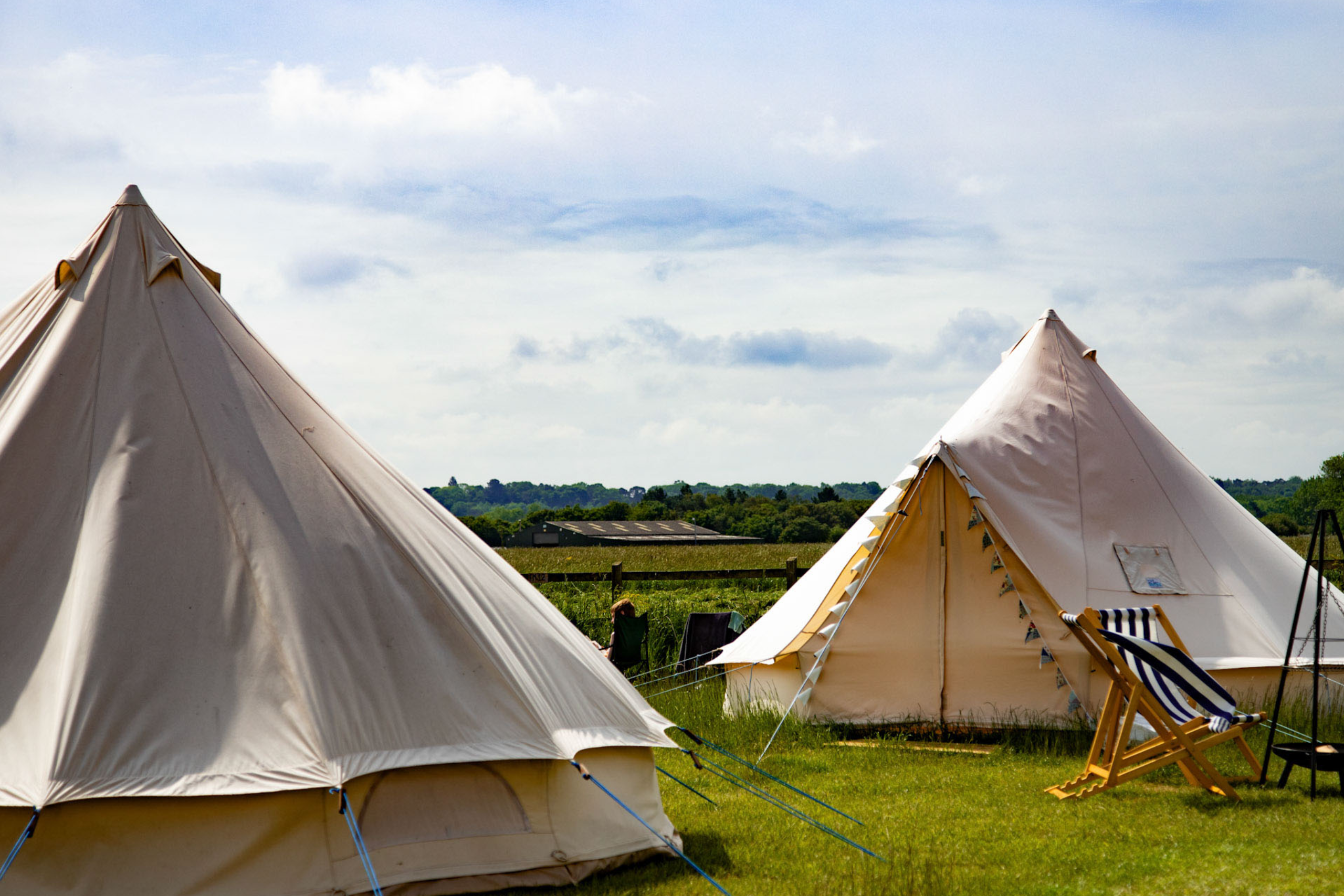 blank canvas bell tents