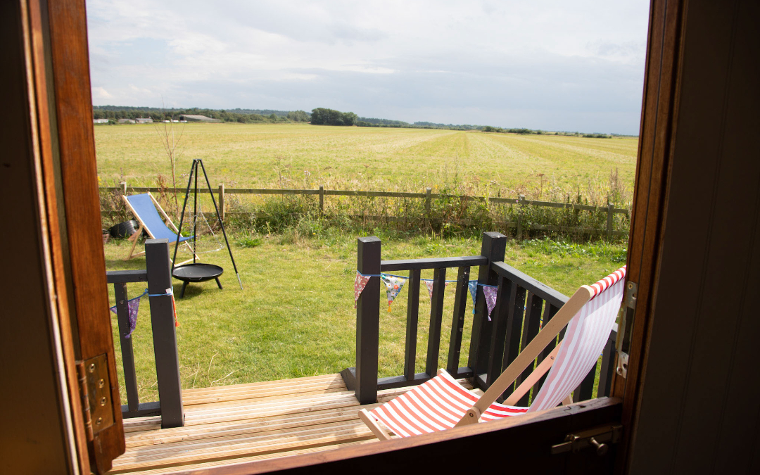 Our stunning glamping shepherds huts here at North Norfolk Glamping