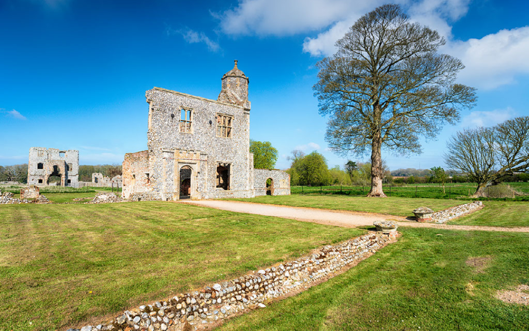 Visit the impressive ruins of baconsthorpe castle here at North Norfolk Glamping