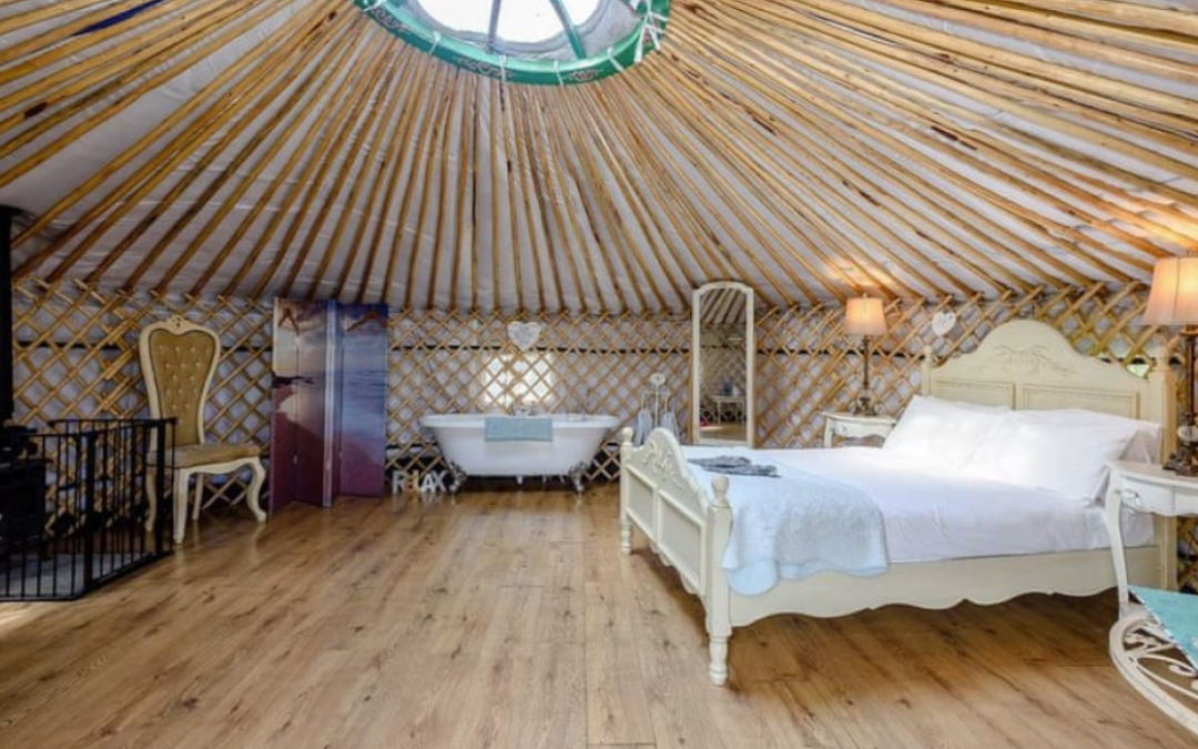 inside view of our stunning yurts here at go wild glamping