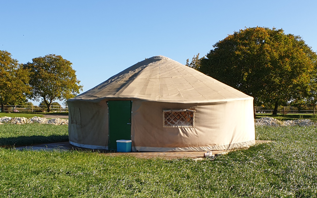 Outside view of our Glamping Hurts, hiding the luxury that awaits inside here at Go Wild Glamping