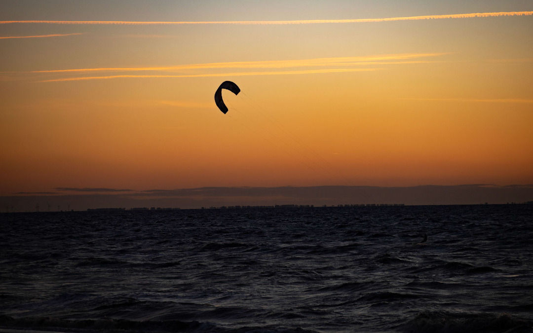 mYminiBreak, a sunset kite surf is the ultimate way to enjoy the Norfolk COast