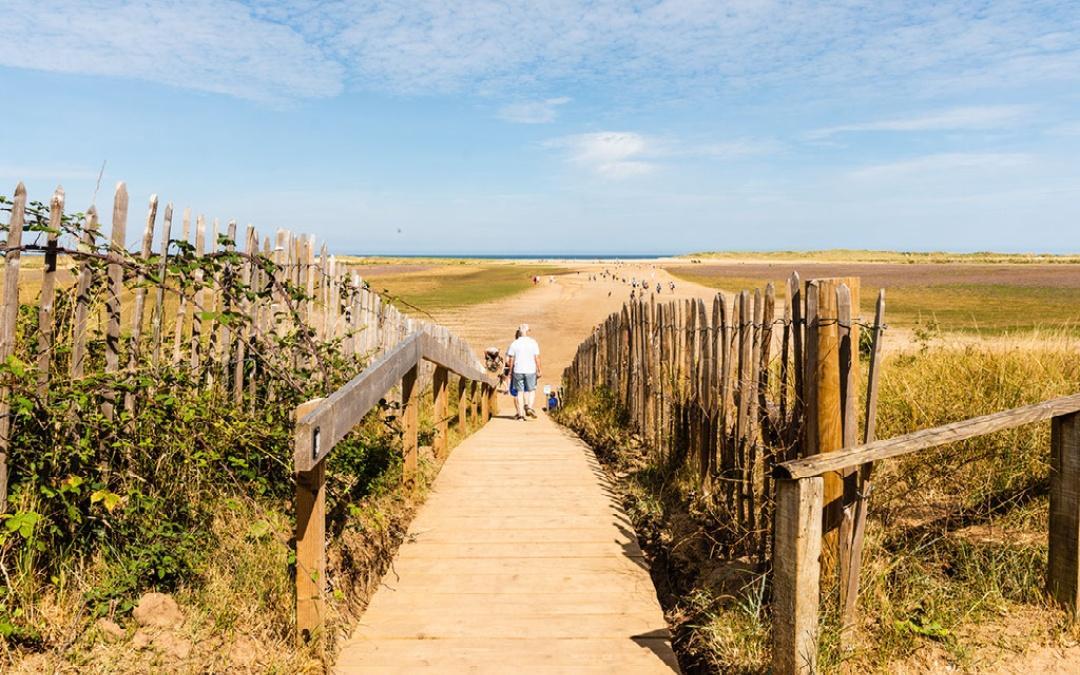 a view of Holkham beach here at Norfolk Hotels