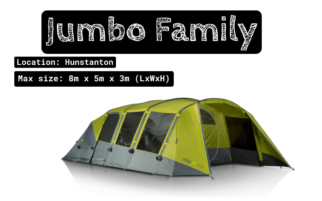north norfolk jumbo family tent specifications