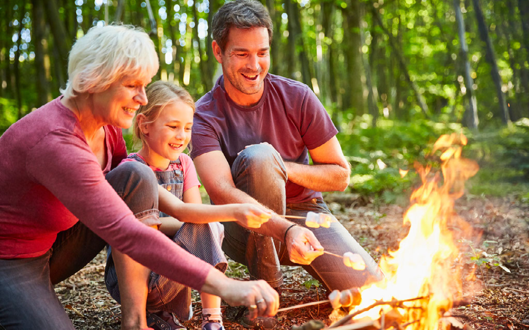 roasting marshmallows campfire