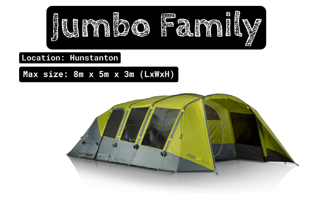 hunstanton jumbo family tent large