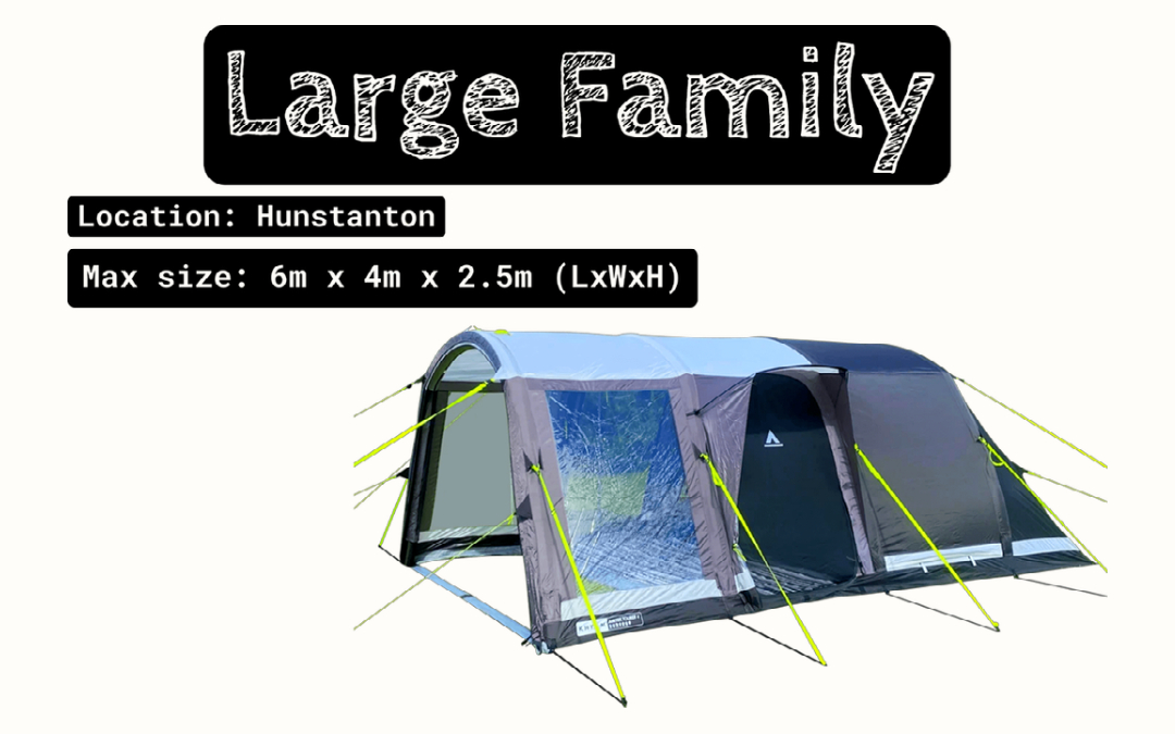 hunstanton large family tent details