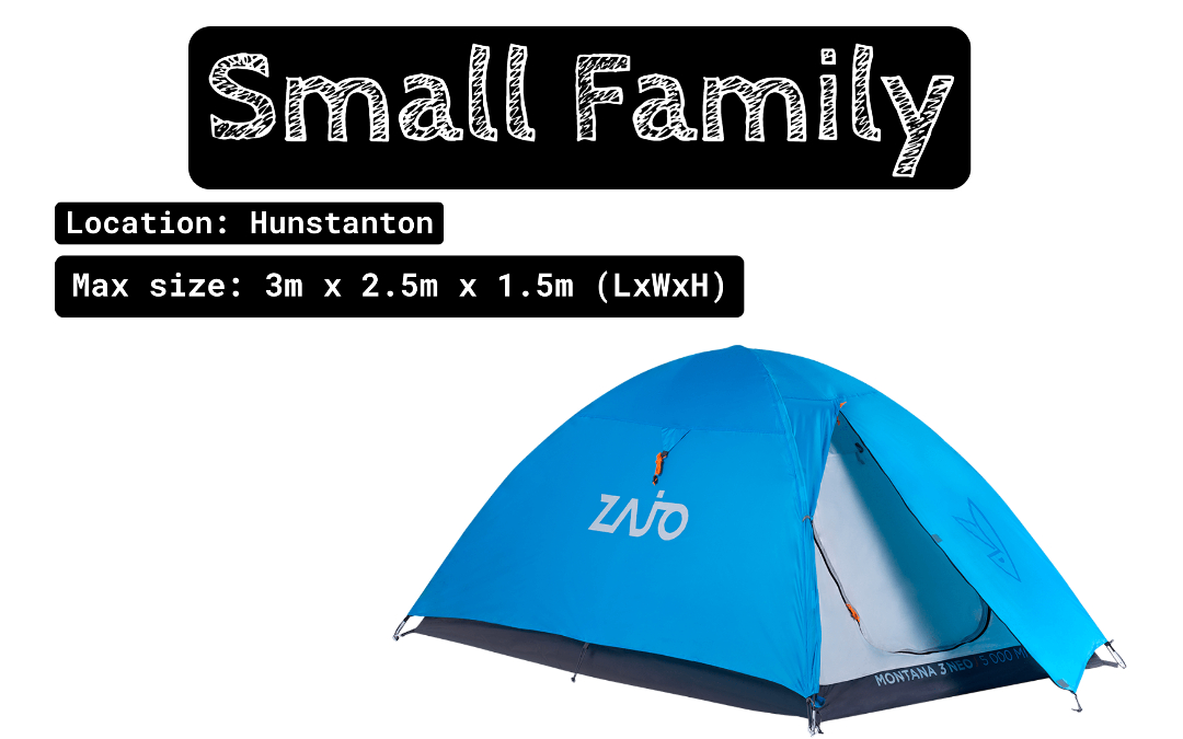 hunstanton small family tent for camping trips