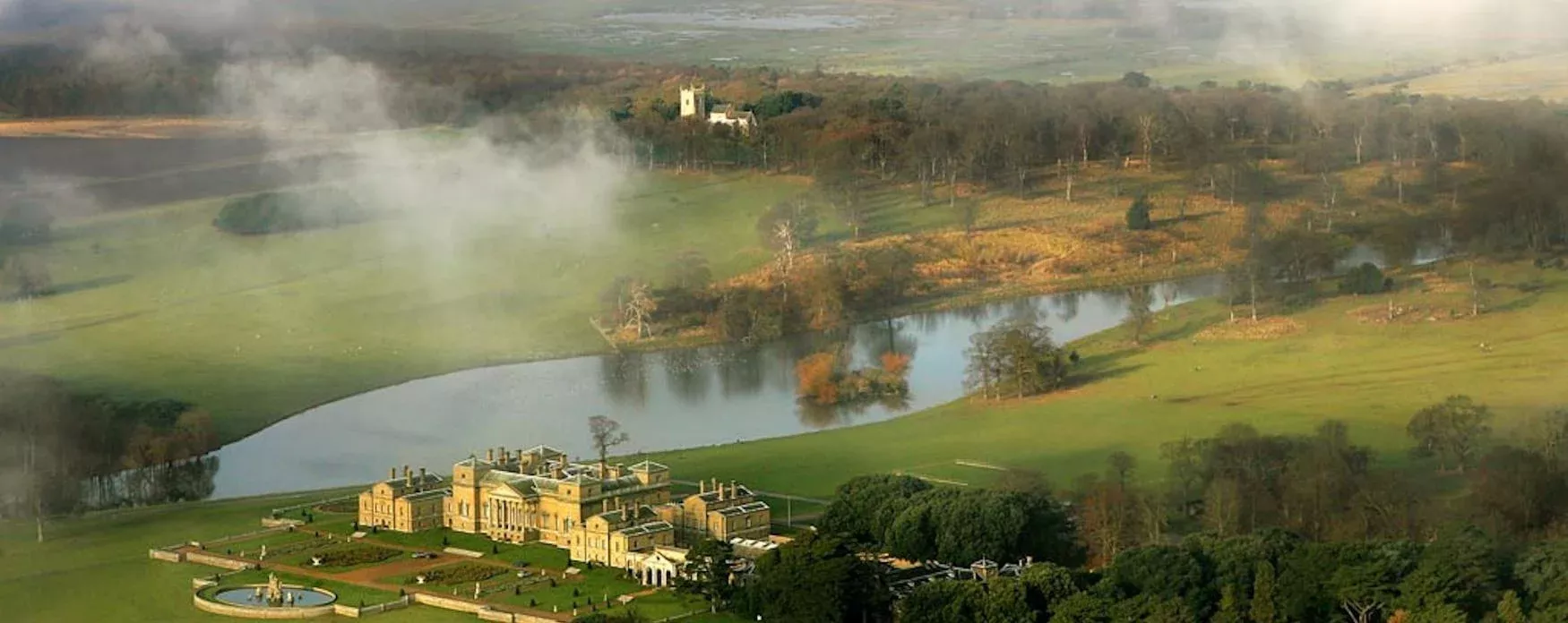 Holkham Hall from above