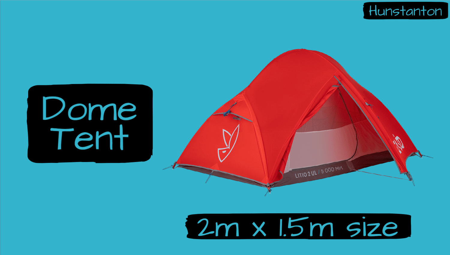 small dome tent norfolk coast campsite