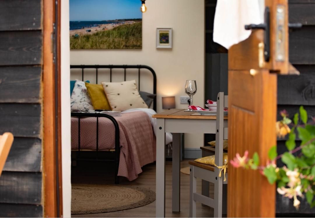 our comfy cosy self catering chalets are perfect for couples