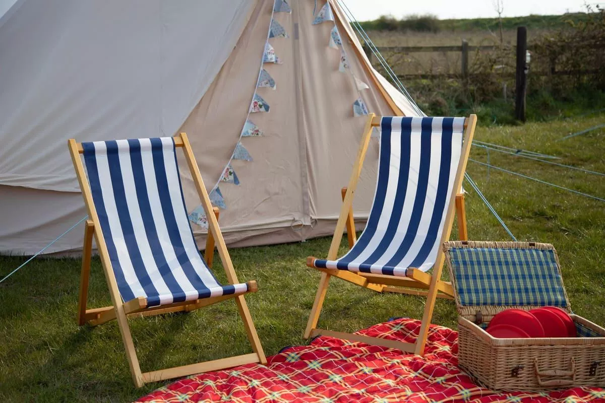 Norfolk Bell Tents: Comfy chairs