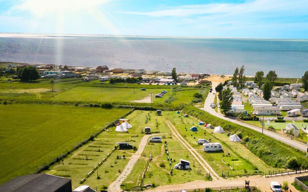 Hunstanton Camping & Glamping: Site with a sea view