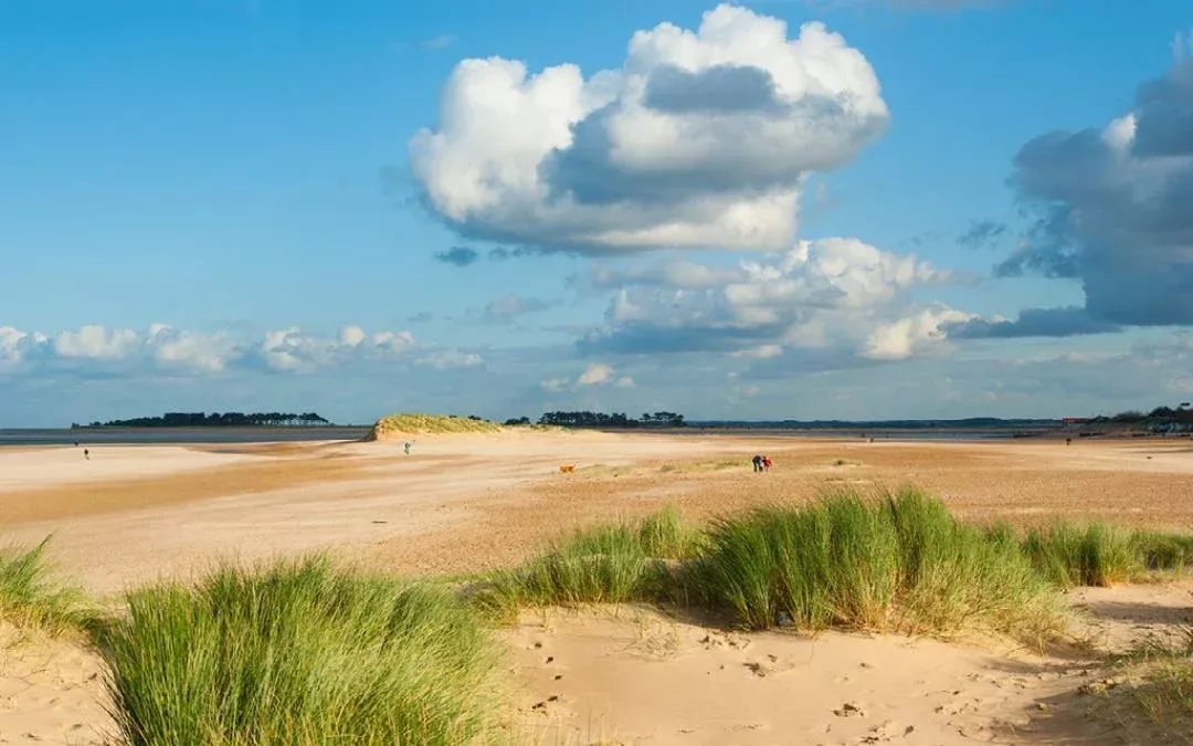 Norfolk Camping: wells beach huts stunning sands